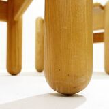 Pair of Mid Century square Pine Coffee Tables in the style of Ilmari Tapiovaara
