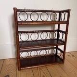 Vintage rattan shelf