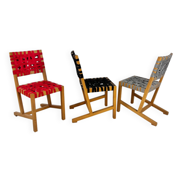 Ensemble de 3 chaises Berlage par Richard Hutten pour Gispen, 2004