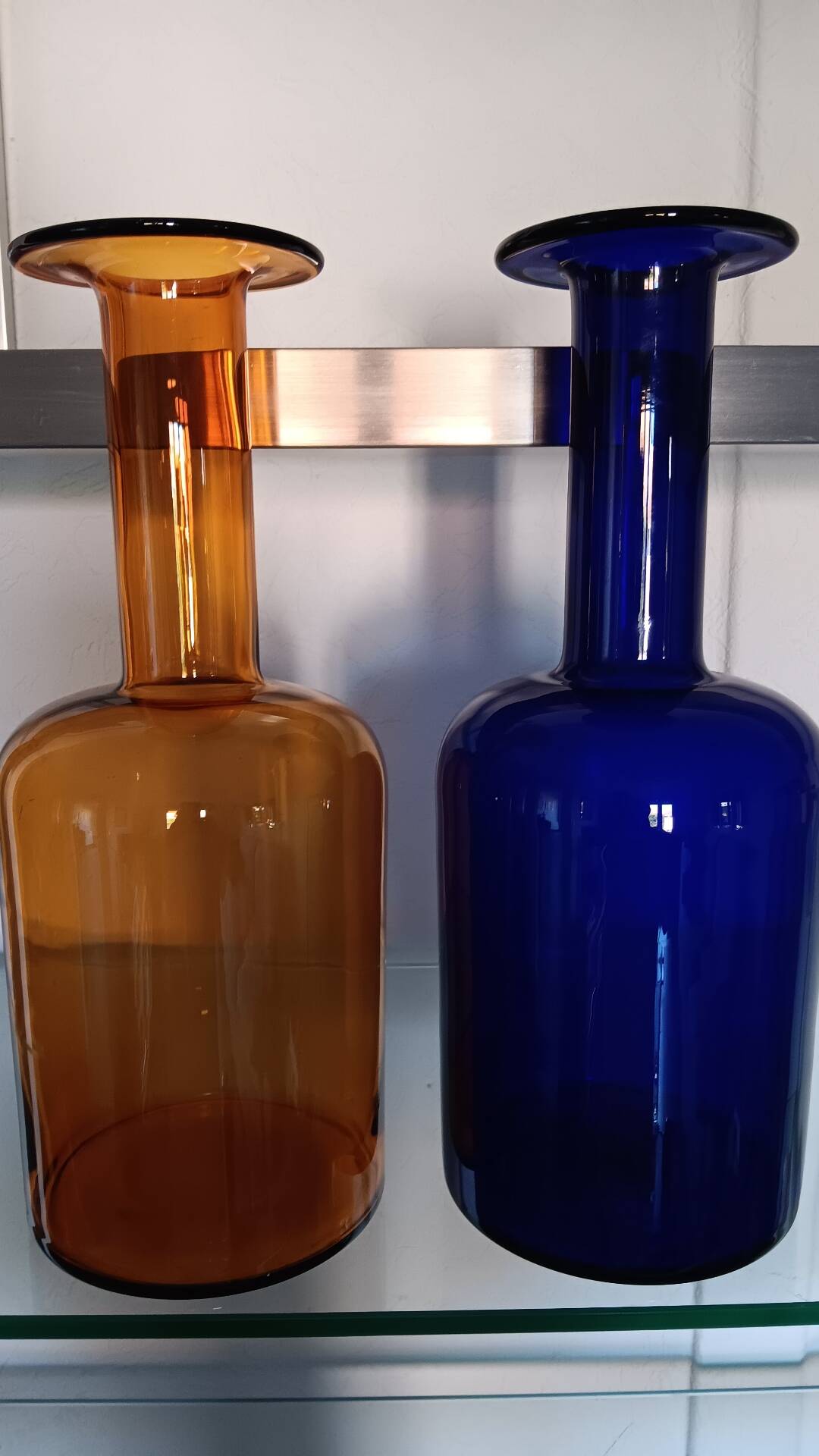 Pair of GUL vases by Otto Brauer for Holmegaard