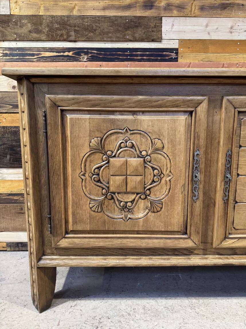 Large Art Deco sideboard in oak - Modernist Design 1950