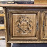 Large Art Deco sideboard in oak - Modernist Design 1950