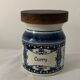 4 old blue and white delfts earthenware spice jars