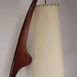 Rispal floor lamp known as "Praying Mantis" in teak, 1960