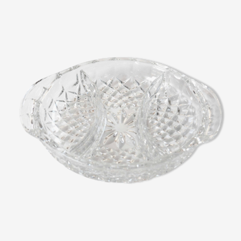 Plat apéritif cristal de Baccarat