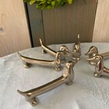 Set of 6 vintage V. Bugatti dachshund knife holders