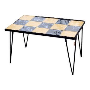 Table basse des années 60 en céramique
