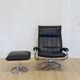 Leather ottoman chair