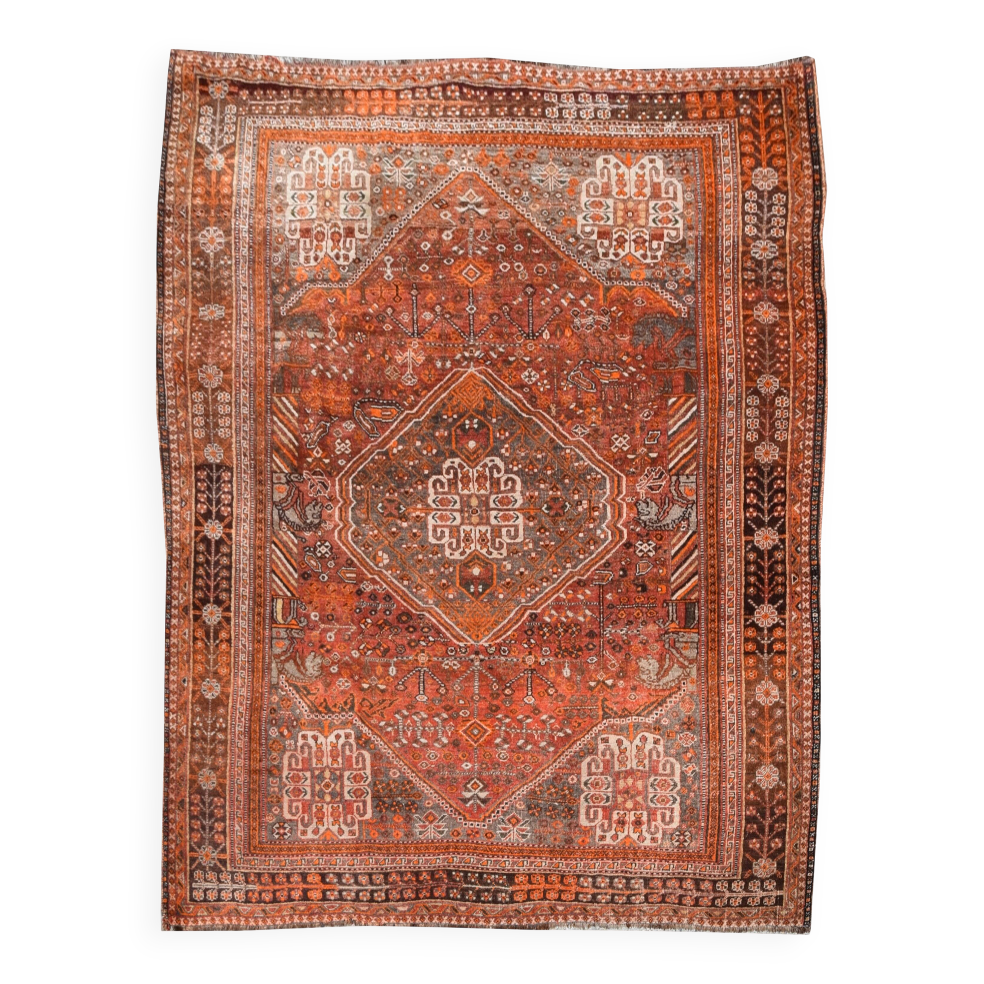 Tribal Oriental Rugs: 2.96 X 2.07 Meters