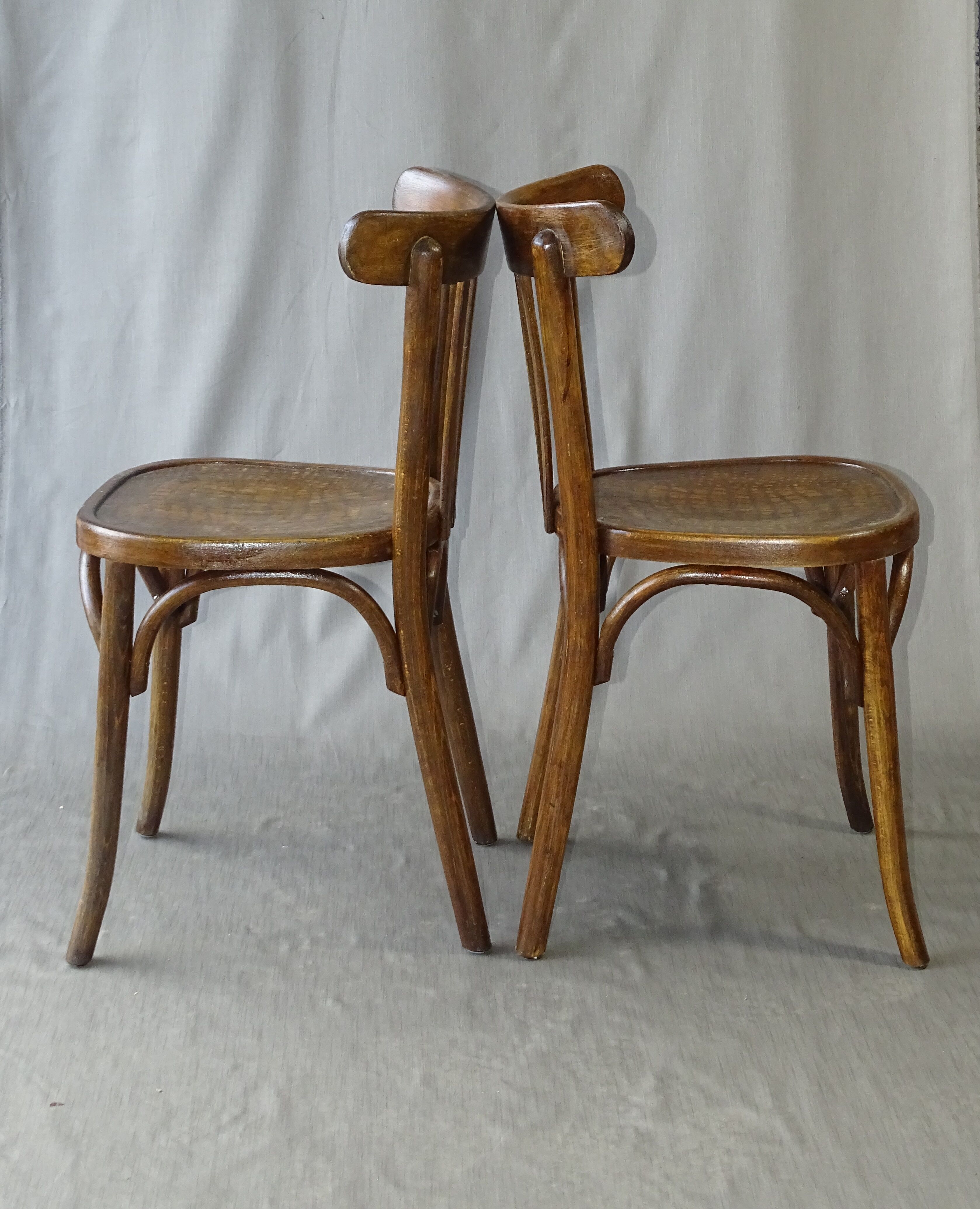 Lot de 2 chaises Baumann n°85 vers 1935