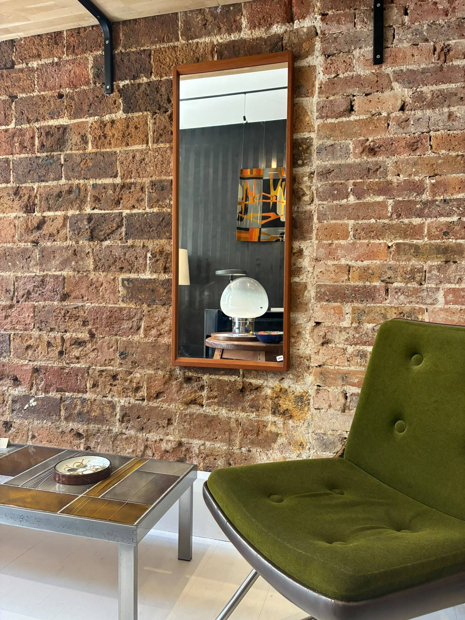 Scandinavian mirror by Aksel Kjersgaard, 1970s