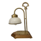 Empire style bedside lamp, wood and brass