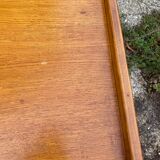 Rattan chest of drawers and vintage wood