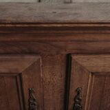 Ardennes-style 2-door chest of drawers in solid oak