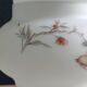 Vintage opaline glass footed bonbonnière