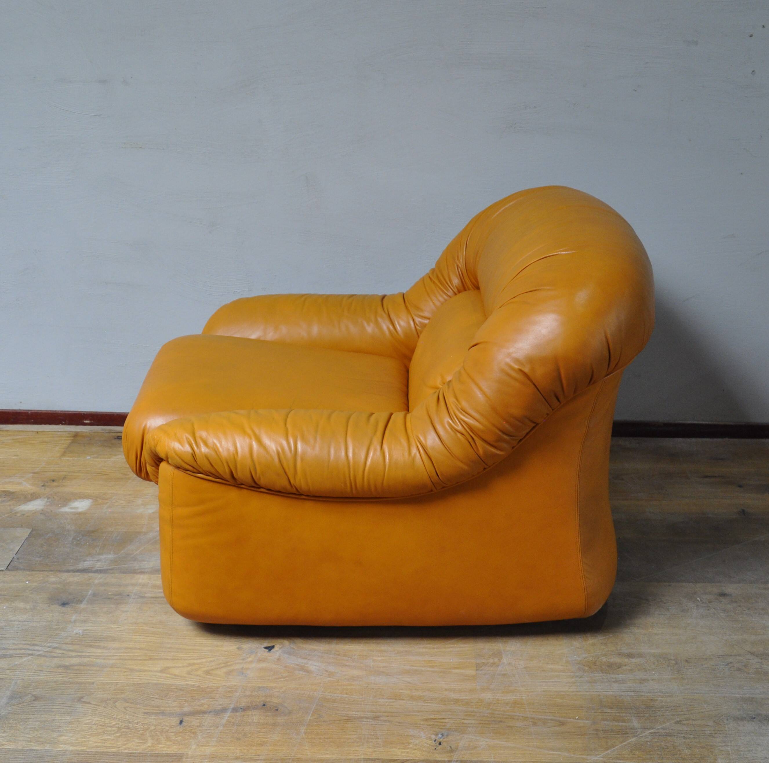 Vintage lederen stoelen