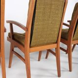 Set of 4 vintage Free-Span FS-116 armchairs, 50s
