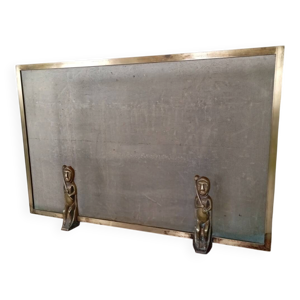 Pare feu bronze et laiton