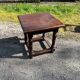 Table ancienne en chêne massif – Pieds tournés balustres et entretoise, sty
