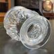 Lalique vase in frosted crystal, Saint Cloud model.