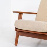 GE-290 3-seater sofa in oak by Hans J. Wegner for Getama