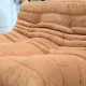 Togo apricot 2-seater and 3-seater sofa set Ligne Roset