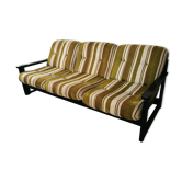 3-seater vintage velvet sofa 1970/1980