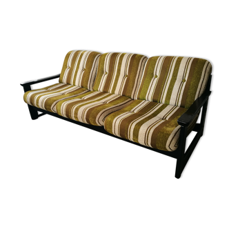 3-seater vintage velvet sofa 1970/1980