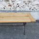 Bistro table in solid elm