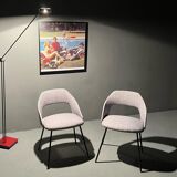 Duo of chairs barrel 1950