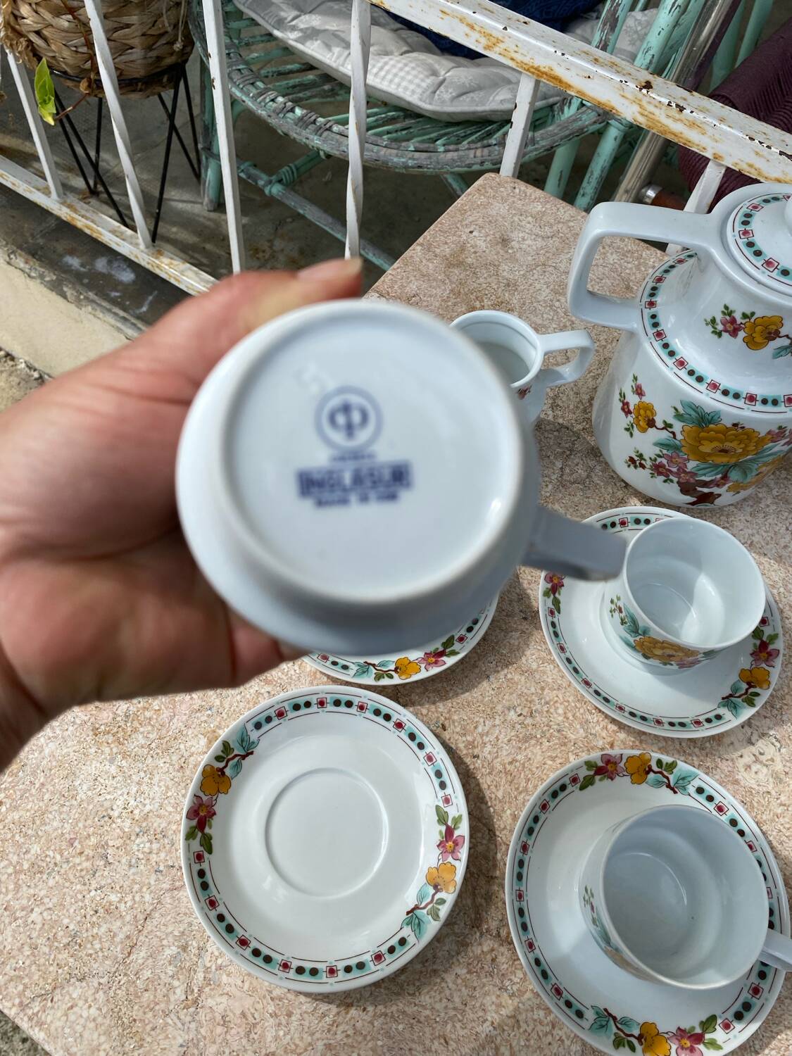 Service à café complet porcelaine allemande