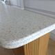 Contemporary bar in solid oak & double terrazzo top - Unique piece