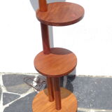 Mahogany art deco floor lamp