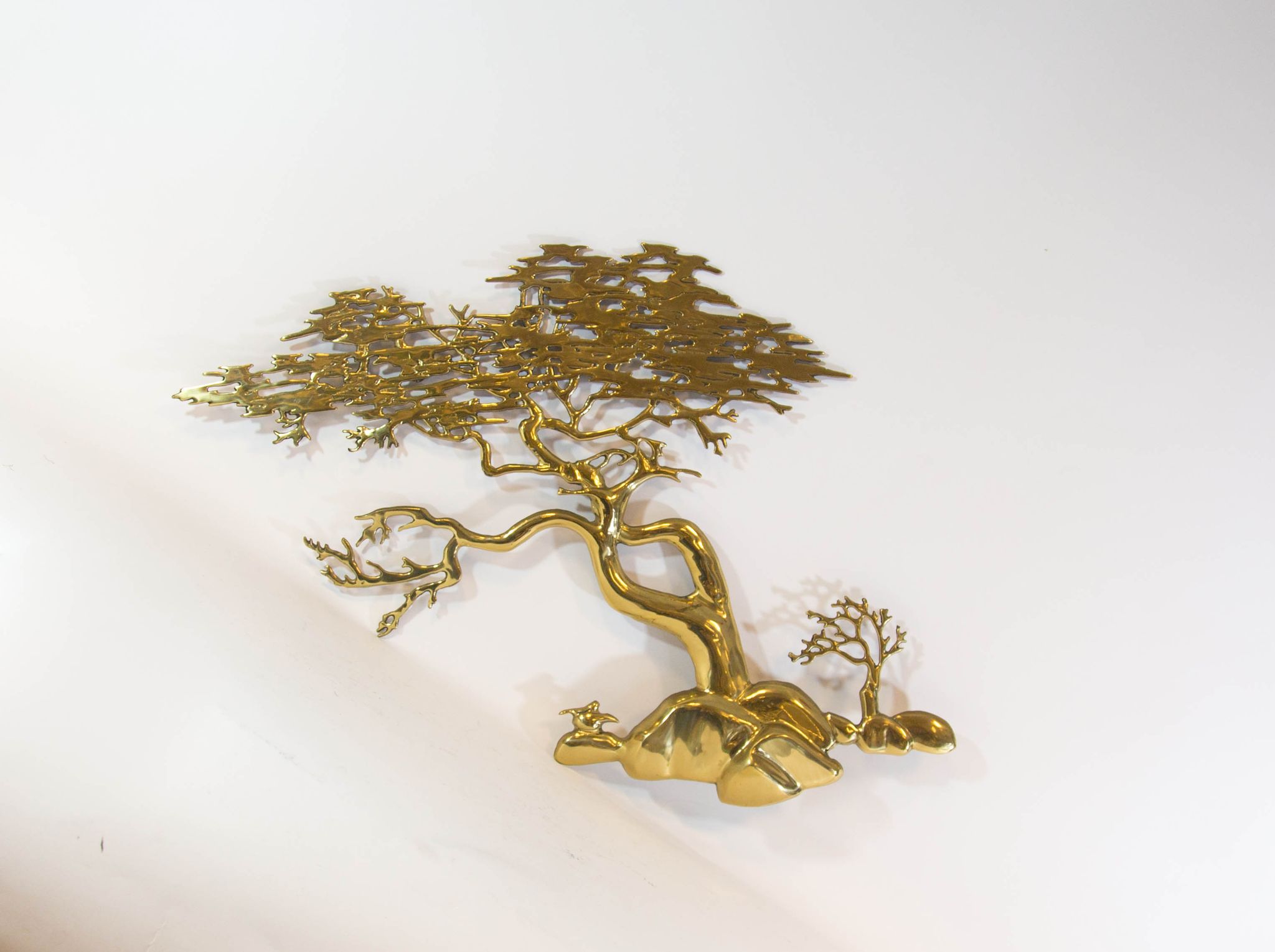 Brass wall sculpture