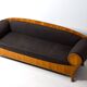Geometric Art Nouveau sofa, Sweden 1920s