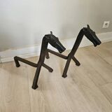 Chenet zoomorphe cheval Collection Bataillard