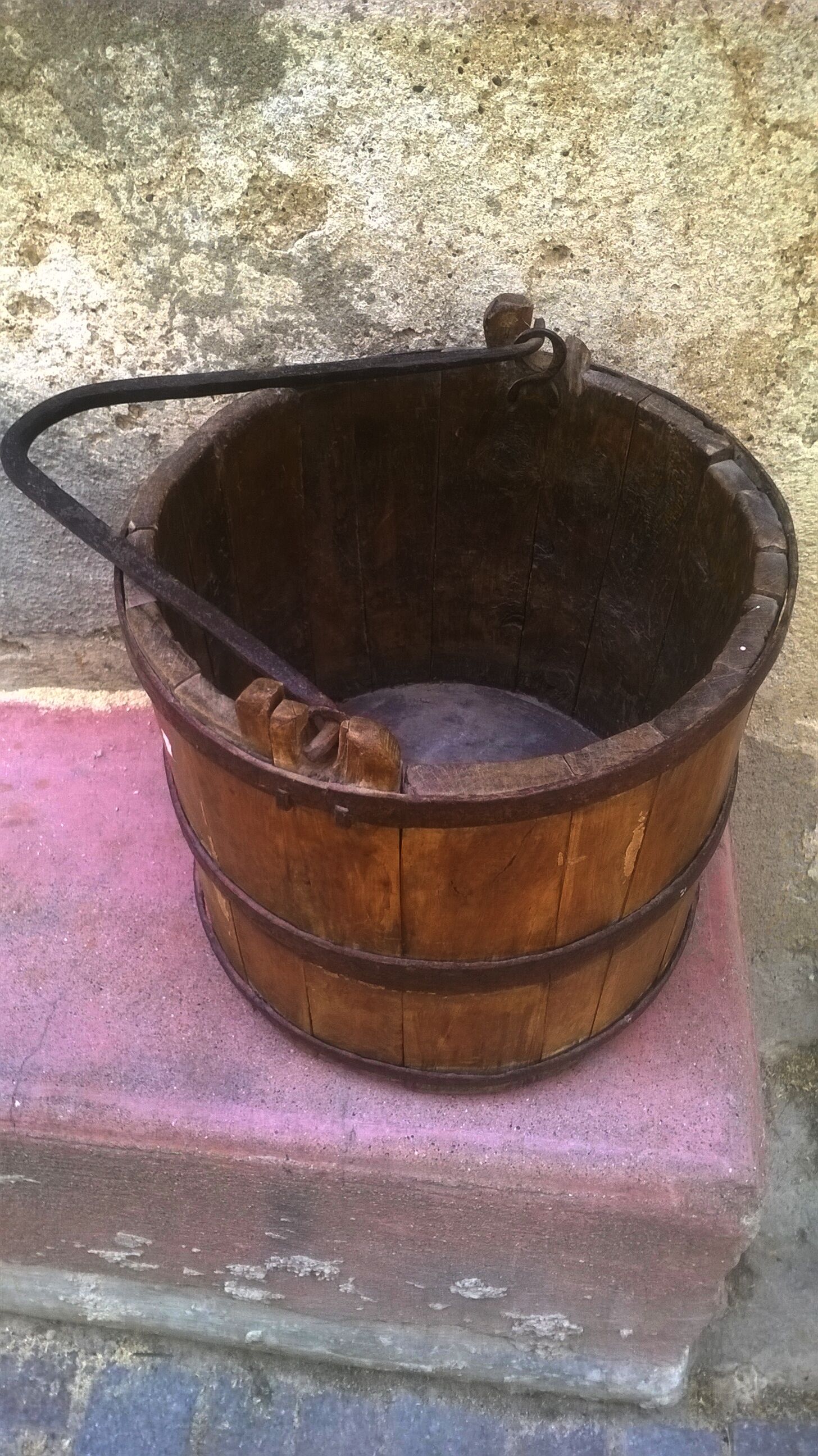 Bucket with old well