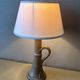 Petite lampe à poser, lampe de chevet vintage En grès émaillé, bon état, au