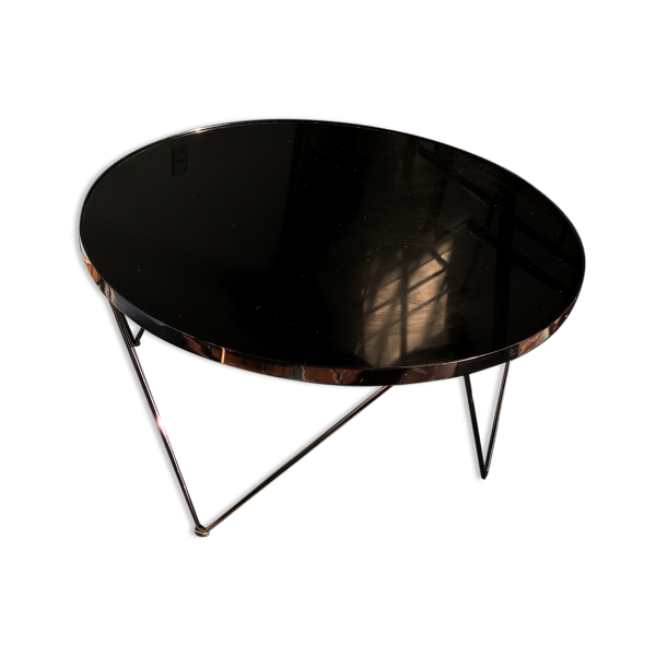 Table basse noire design
