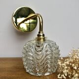 Vintage moulded glass globe applique