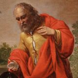 17th century Flemish painting, Saint Philip baptizing the eunuch