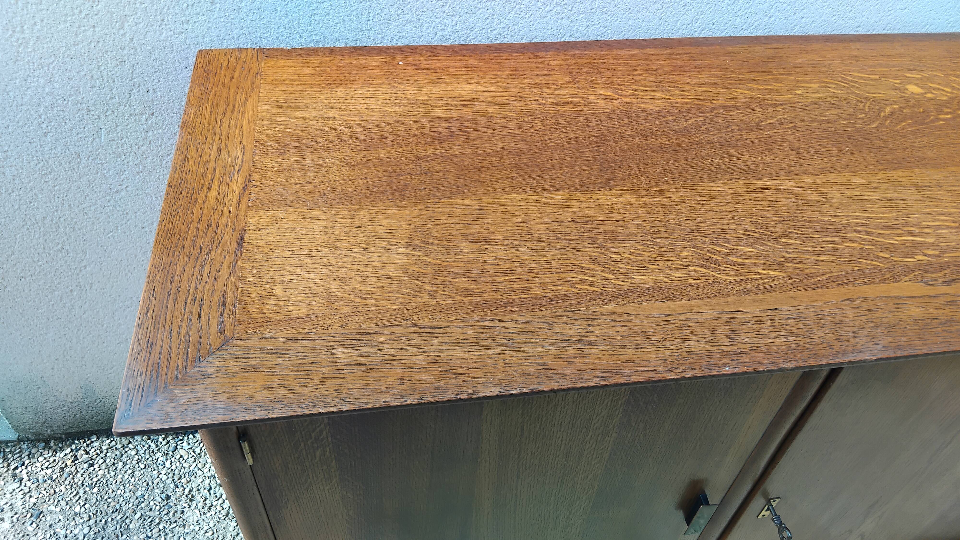 Buffet bas enfilade vintage pieds compas année 50 60