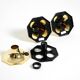 Set of three 1970s wall or ceiling lamps by Motoko Ishii for Staff Leuchten