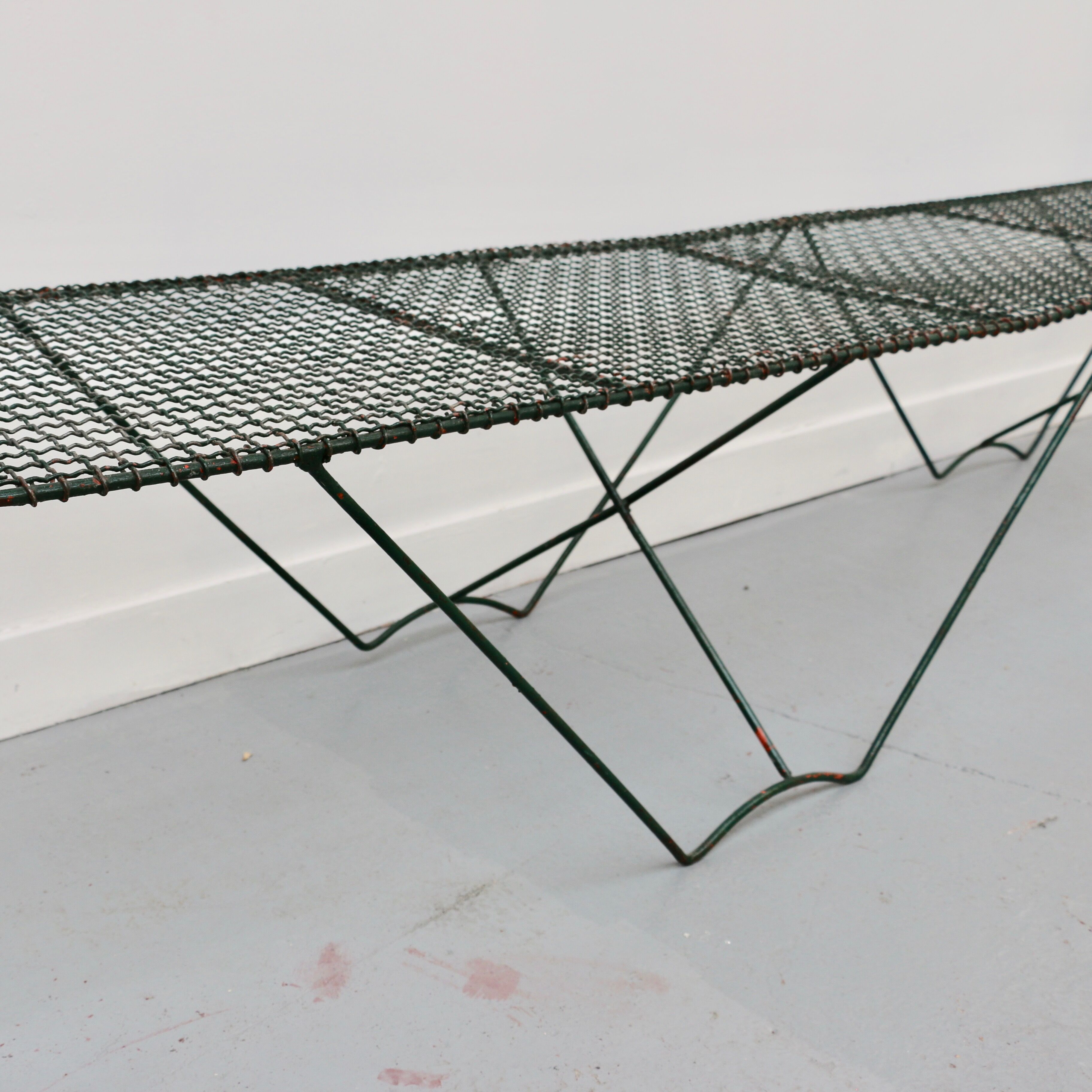 Large metal coffee table