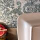 Large Square Plate Geneviève Lethu Mado Floral Decor 43x31cm