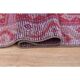Vintage 1970s Turkish Oushak Handmade Pink Red Wool Wool Runner 89X265