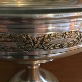 Old metal and glass compotier