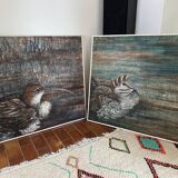 Duo de tableaux par Valérie Bidaud