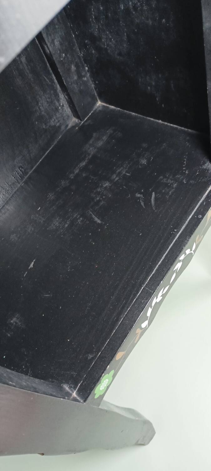 Vintage floral pattern bedside table