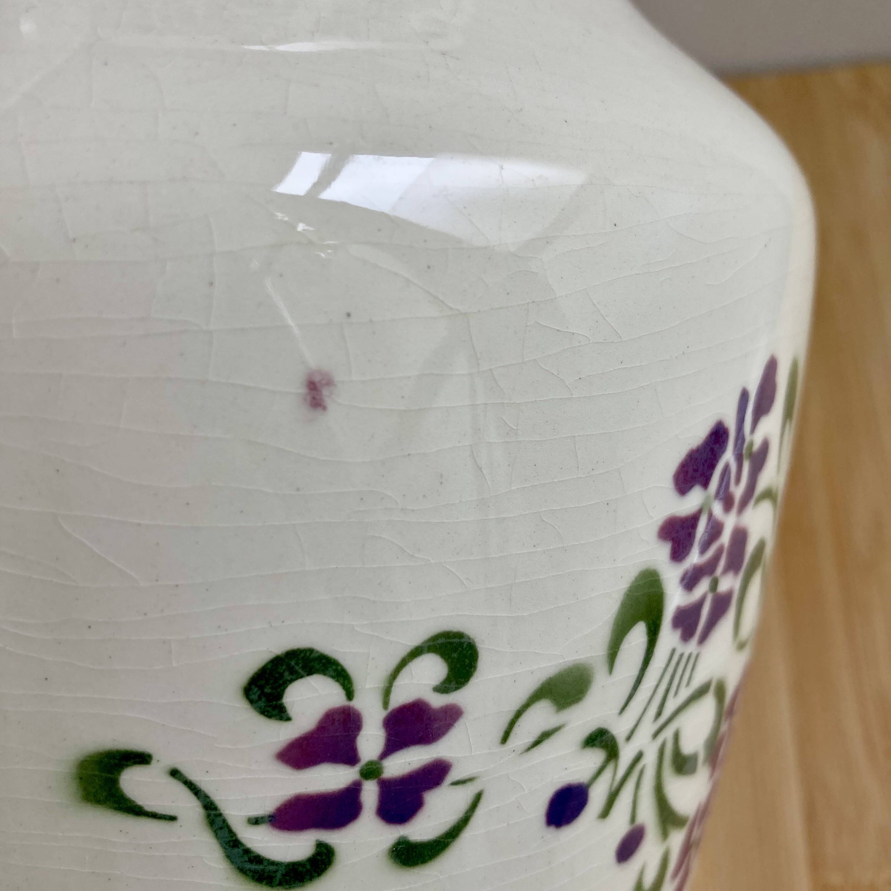 Pitcher / Vase / Jug - Ironstone - Art Nouveau